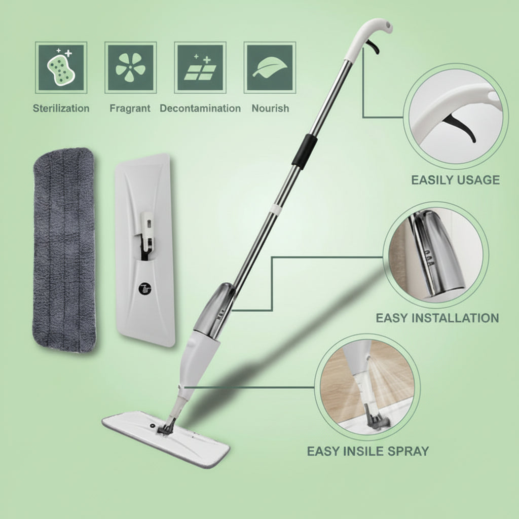 Cleaning Spray Mop with 360 Degree Rotation