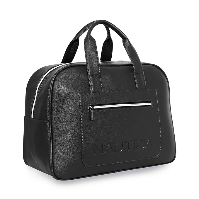 Leatherette Duffel Bag-Nautica