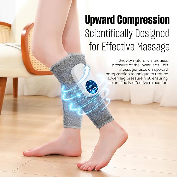 Portable & Adjustable Compression Leg Massager